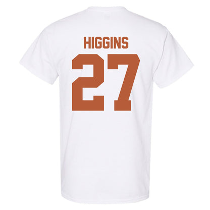 Texas - NCAA Baseball : Cal Higgins - Sports Shersey T-Shirt-1
