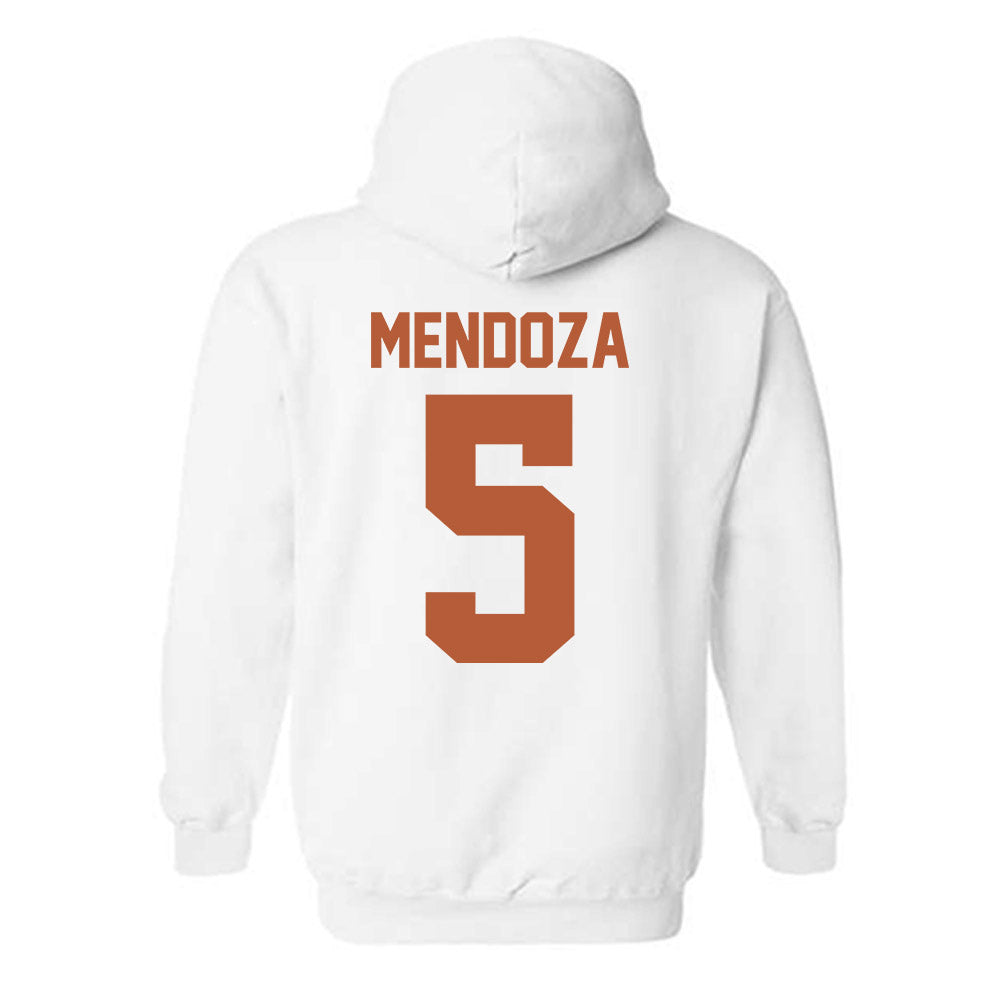 Texas - NCAA Baseball : Ethan Mendoza - Sports Shersey Hooded Sweatshirt-1