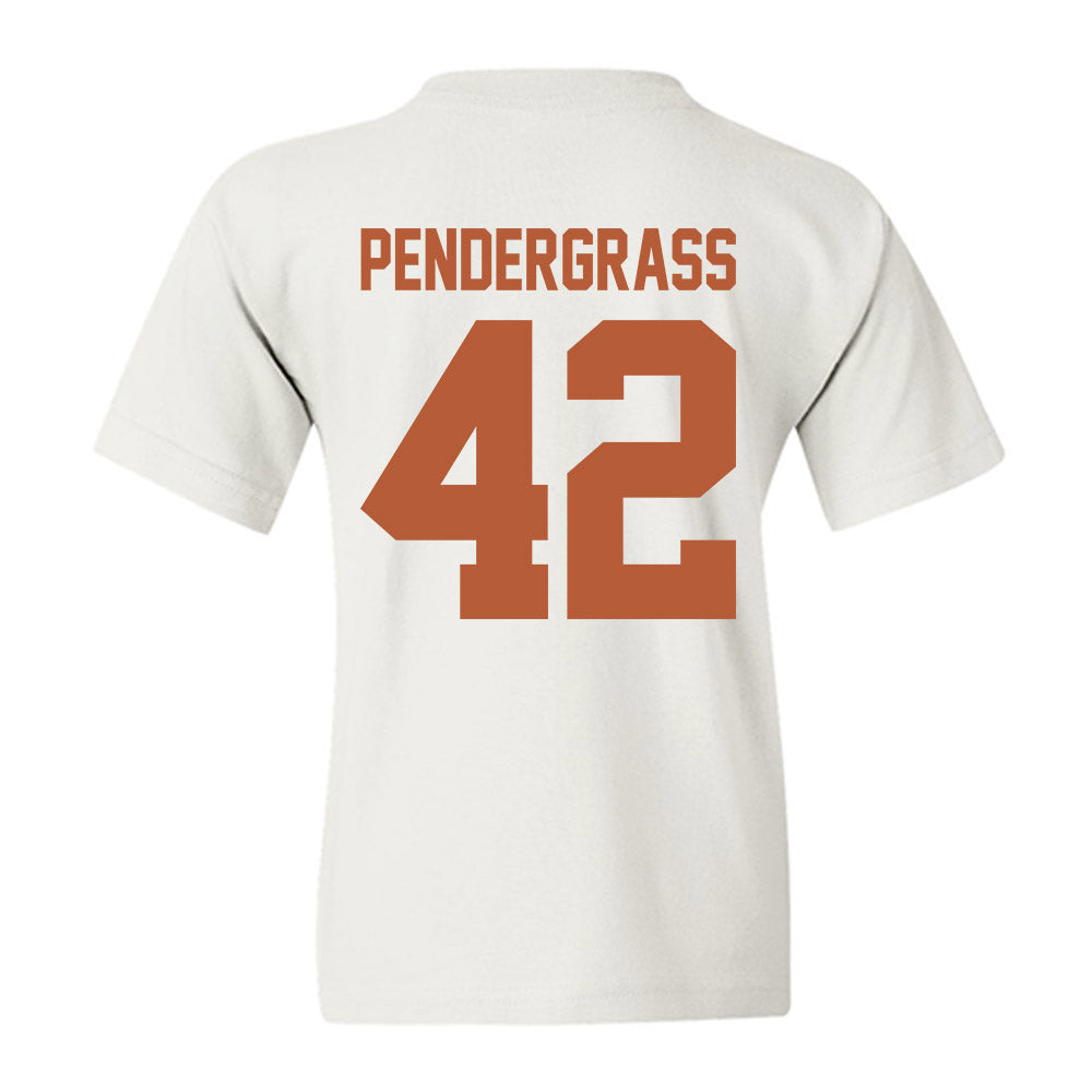 Texas - NCAA Baseball : Dariyan Pendergrass - Sports Shersey Youth T-Shirt-1