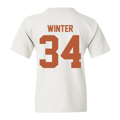 Texas - NCAA Baseball : Michael Winter - Sports Shersey Youth T-Shirt-1