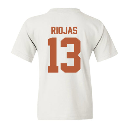 Texas - NCAA Baseball : Ruger Riojas - Sports Shersey Youth T-Shirt-1