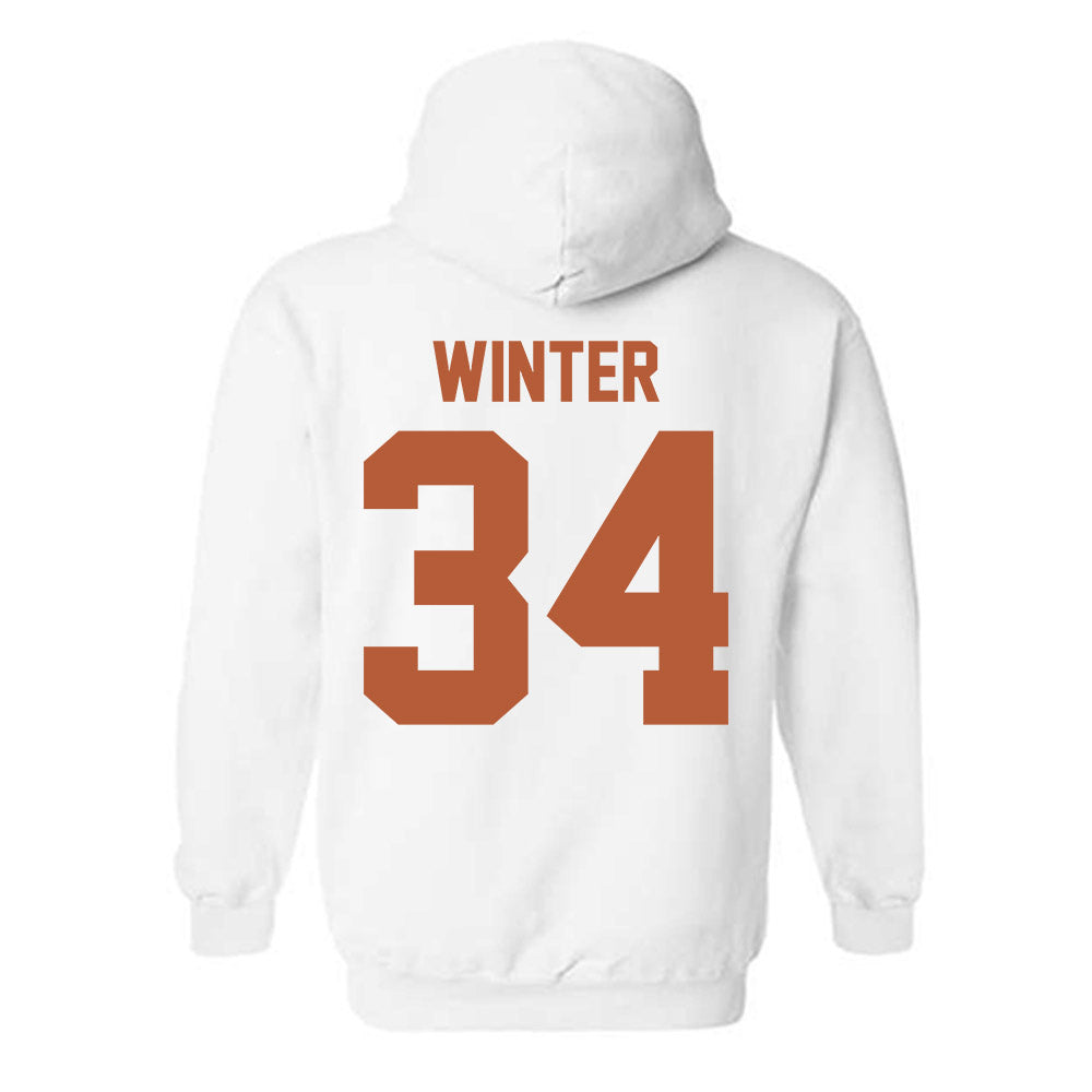Texas - NCAA Baseball : Michael Winter - Sports Shersey Hooded Sweatshirt-1
