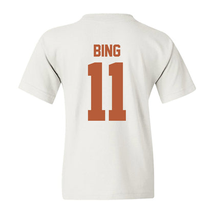 Texas - NCAA Baseball : Kade Bing - Sports Shersey Youth T-Shirt-1