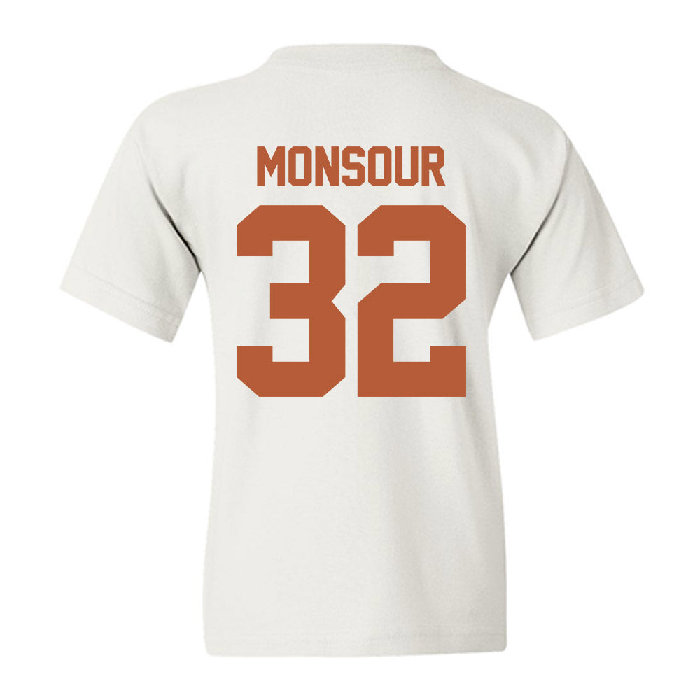 Texas - NCAA Baseball : Maddox Monsour - Sports Shersey Youth T-Shirt-1