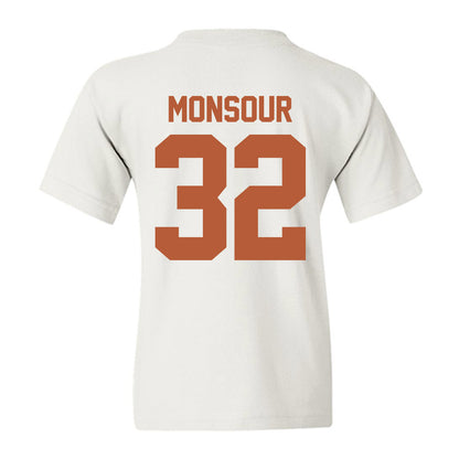 Texas - NCAA Baseball : Maddox Monsour - Sports Shersey Youth T-Shirt-1