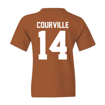 Texas - NCAA Baseball : Presley Courville - Sports Shersey Youth T-Shirt-1