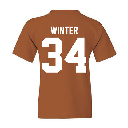 Texas - NCAA Baseball : Michael Winter - Sports Shersey Youth T-Shirt-1