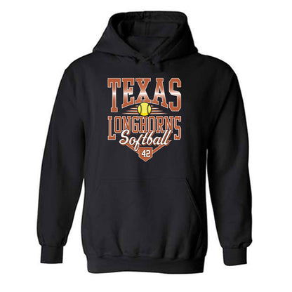 Texas - NCAA Softball : Anne Wallace - Sports Shersey Hooded Sweatshirt-0