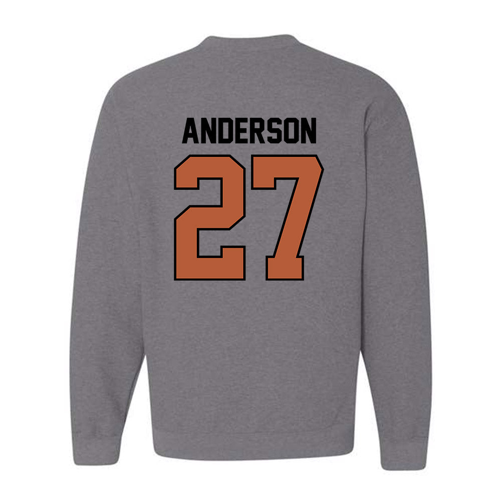 Texas - NCAA Softball : Taylor Anderson - Sports Shersey Crewneck Sweatshirt-1
