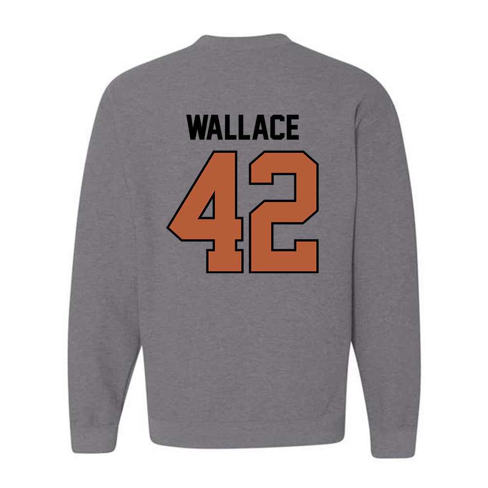 Texas - NCAA Softball : Anne Wallace - Sports Shersey Crewneck Sweatshirt-1