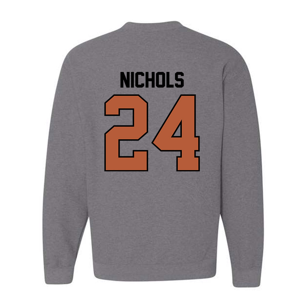 Texas - NCAA Softball : Jaycie Nichols - Sports Shersey Crewneck Sweatshirt-1