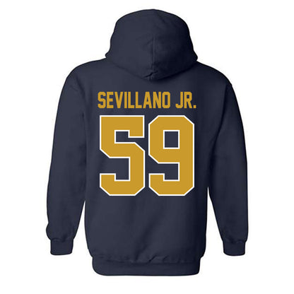 Notre Dame - NCAA Football : Sean Sevillano Jr. - Classic Shersey Hooded Sweatshirt-1