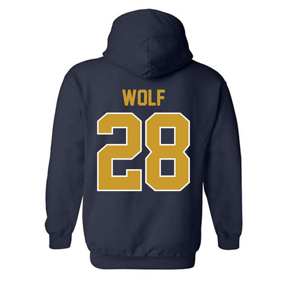 Notre Dame - NCAA Baseball : Rhys Wolf - Classic Shersey Hooded Sweatshirt-1