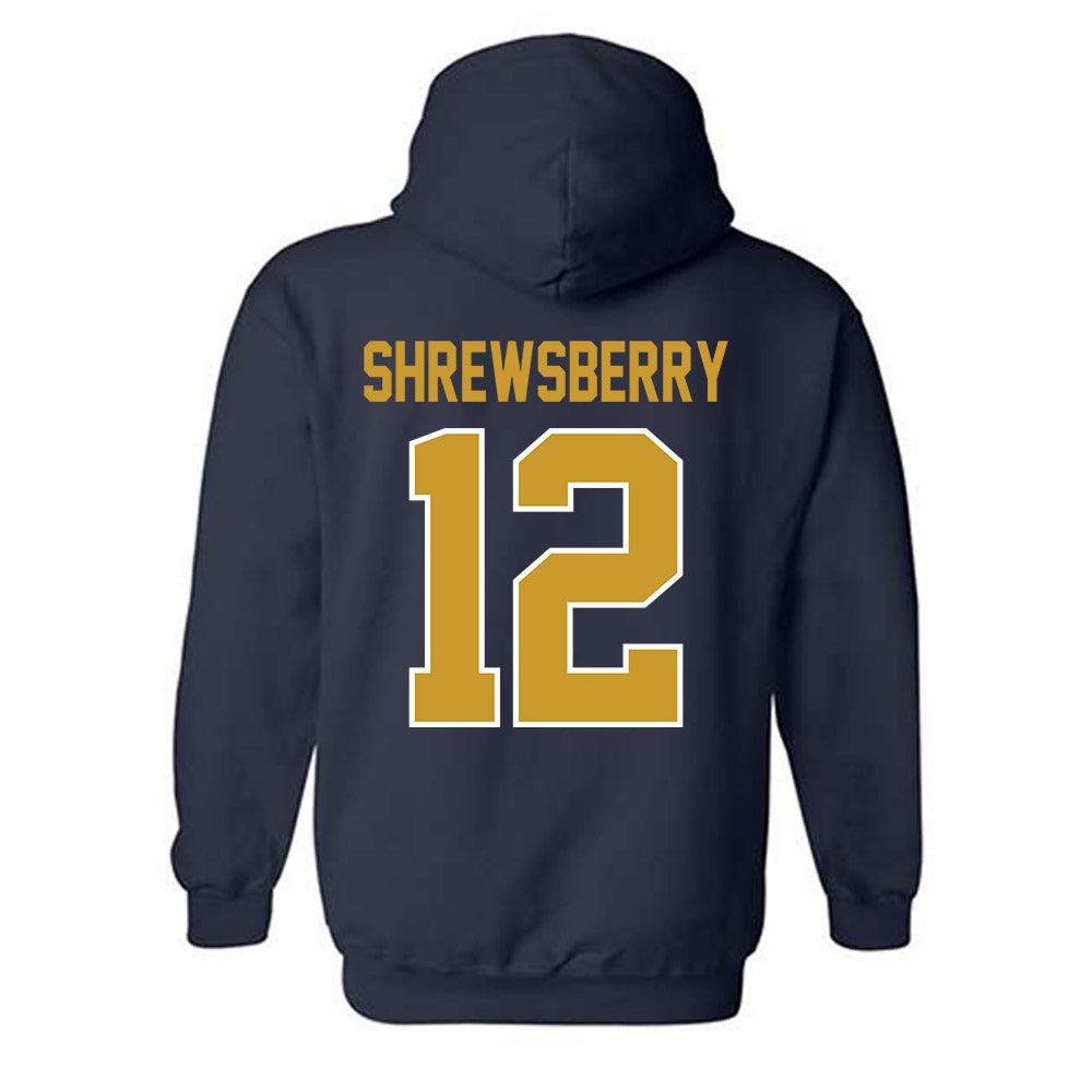 Notre Dame - NCAA Men's Basketball : Nick Shrewsberry - Classic Shersey Hooded Sweatshirt-1