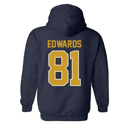 Notre Dame - NCAA Men's Ice Hockey : Beckham Edwards - Classic Shersey Hooded Sweatshirt-1