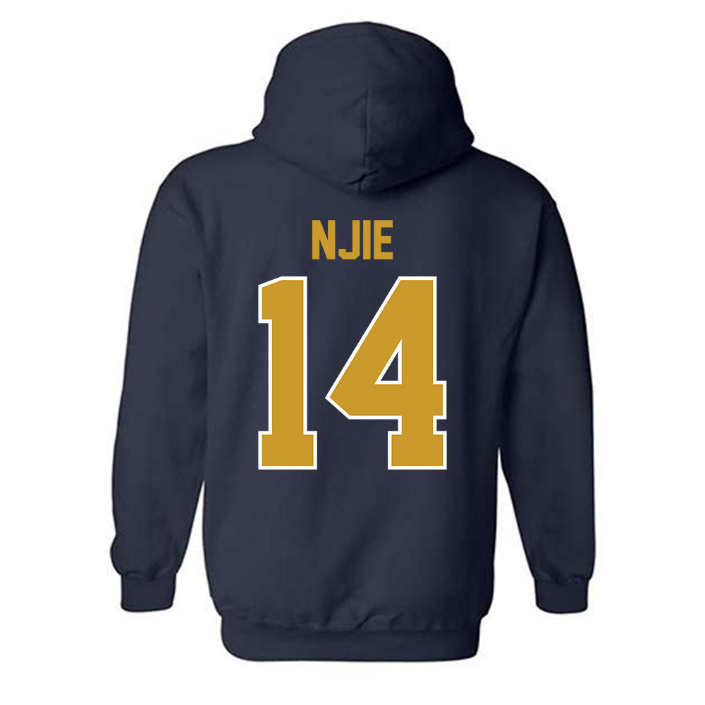 Notre Dame - NCAA Men's Basketball : Kebba Njie - Classic Shersey Hooded Sweatshirt-1