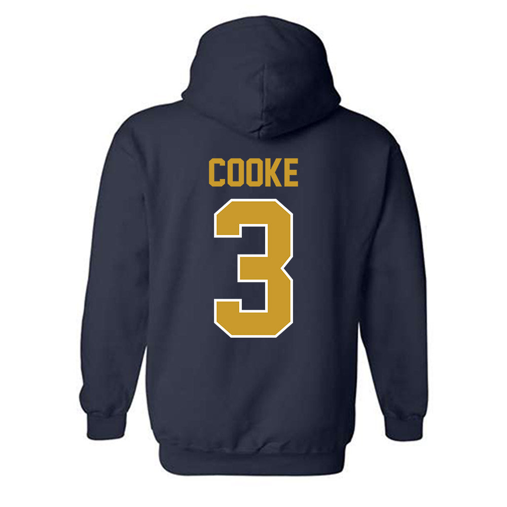 Notre Dame - NCAA Men's Lacrosse : Declan Cooke - Classic Shersey Hooded Sweatshirt-1