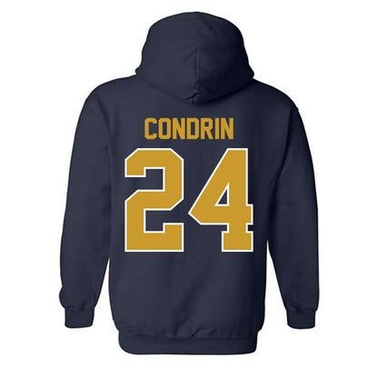 Notre Dame - NCAA Baseball : Luke Condrin - Classic Shersey Hooded Sweatshirt-1