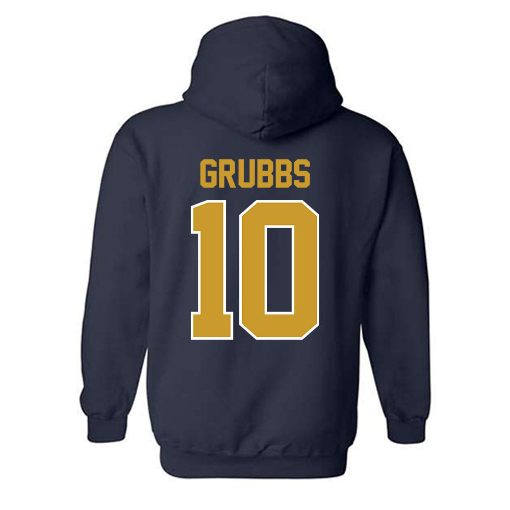 Notre Dame - NCAA Football : Noah Grubbs - Classic Shersey Hooded Sweatshirt-1