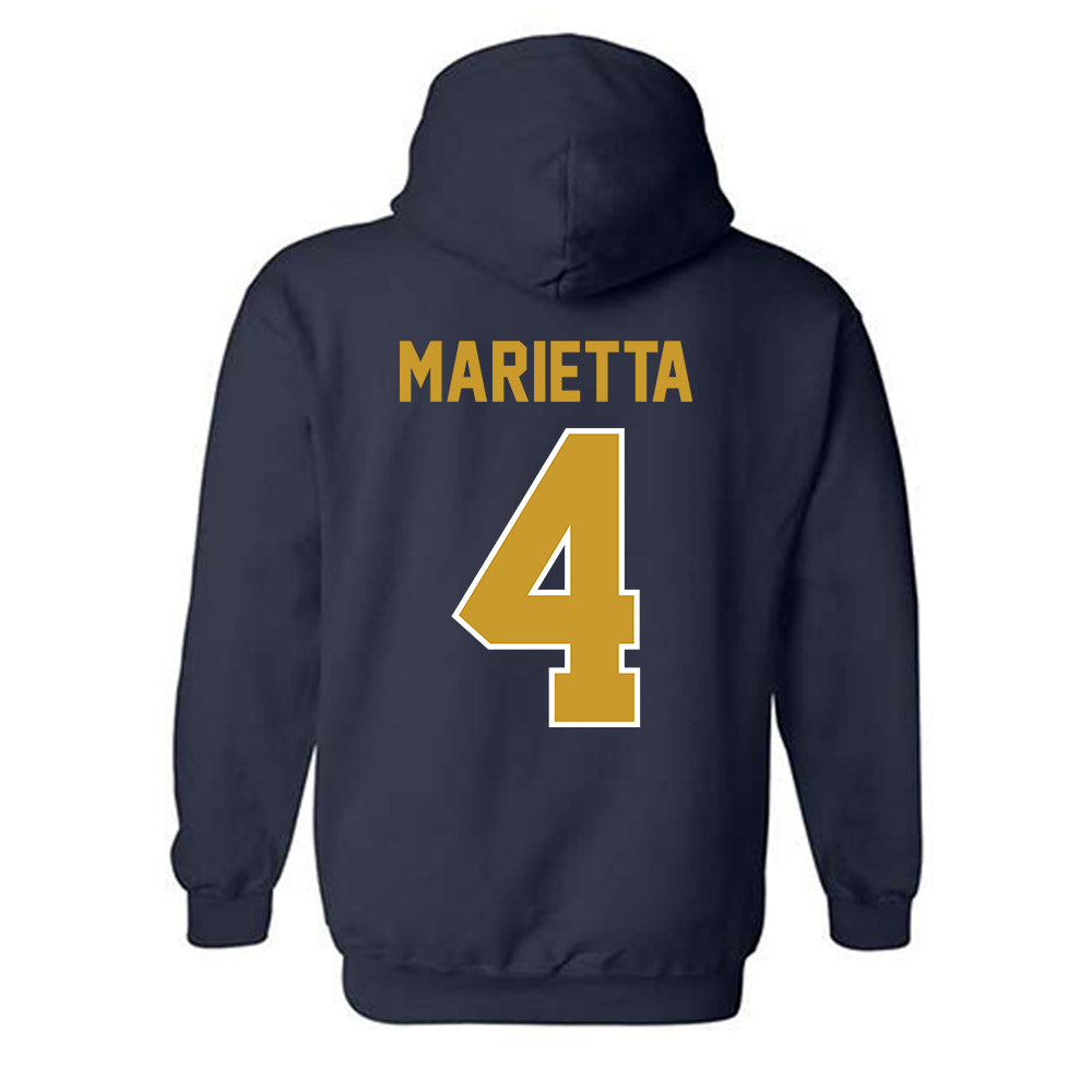 Notre Dame - NCAA Softball : Ashley Marietta - Classic Shersey Hooded Sweatshirt-1