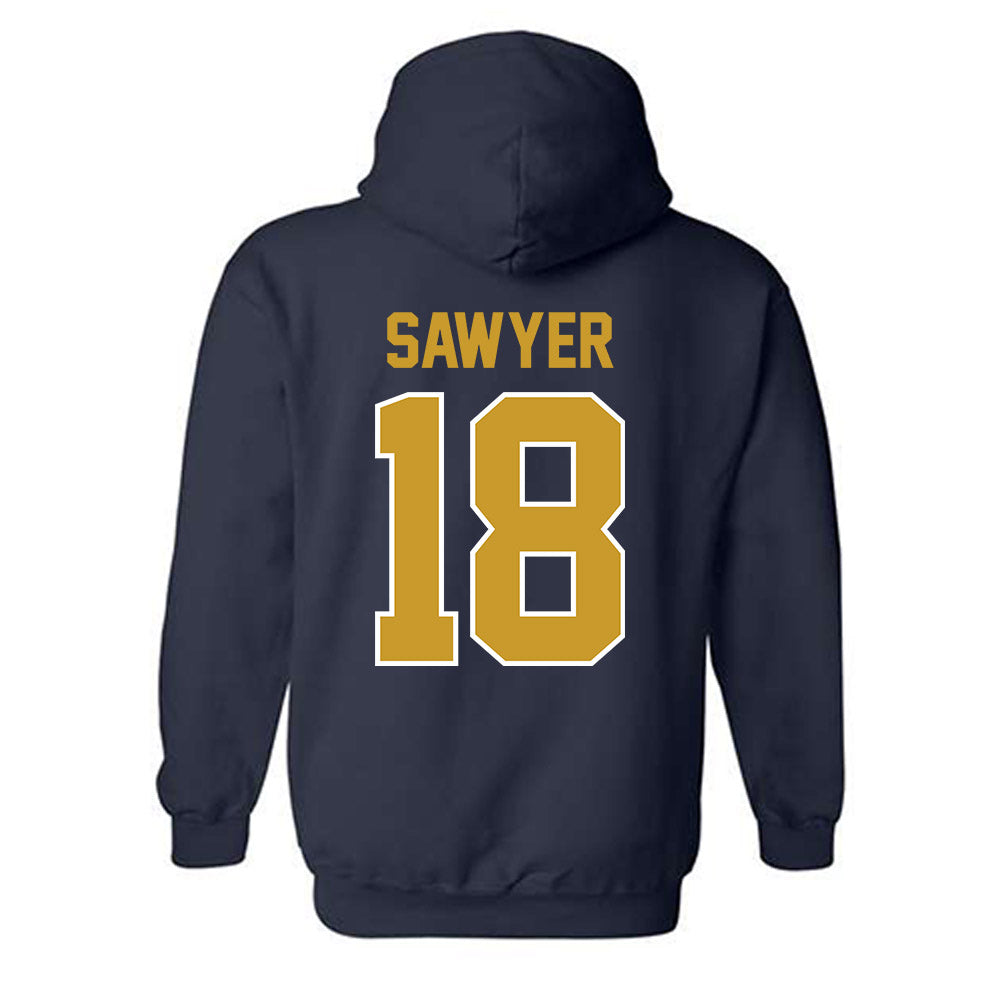Notre Dame - NCAA Men's Soccer : Thaddeus Sawyer - Classic Shersey Hooded Sweatshirt-1
