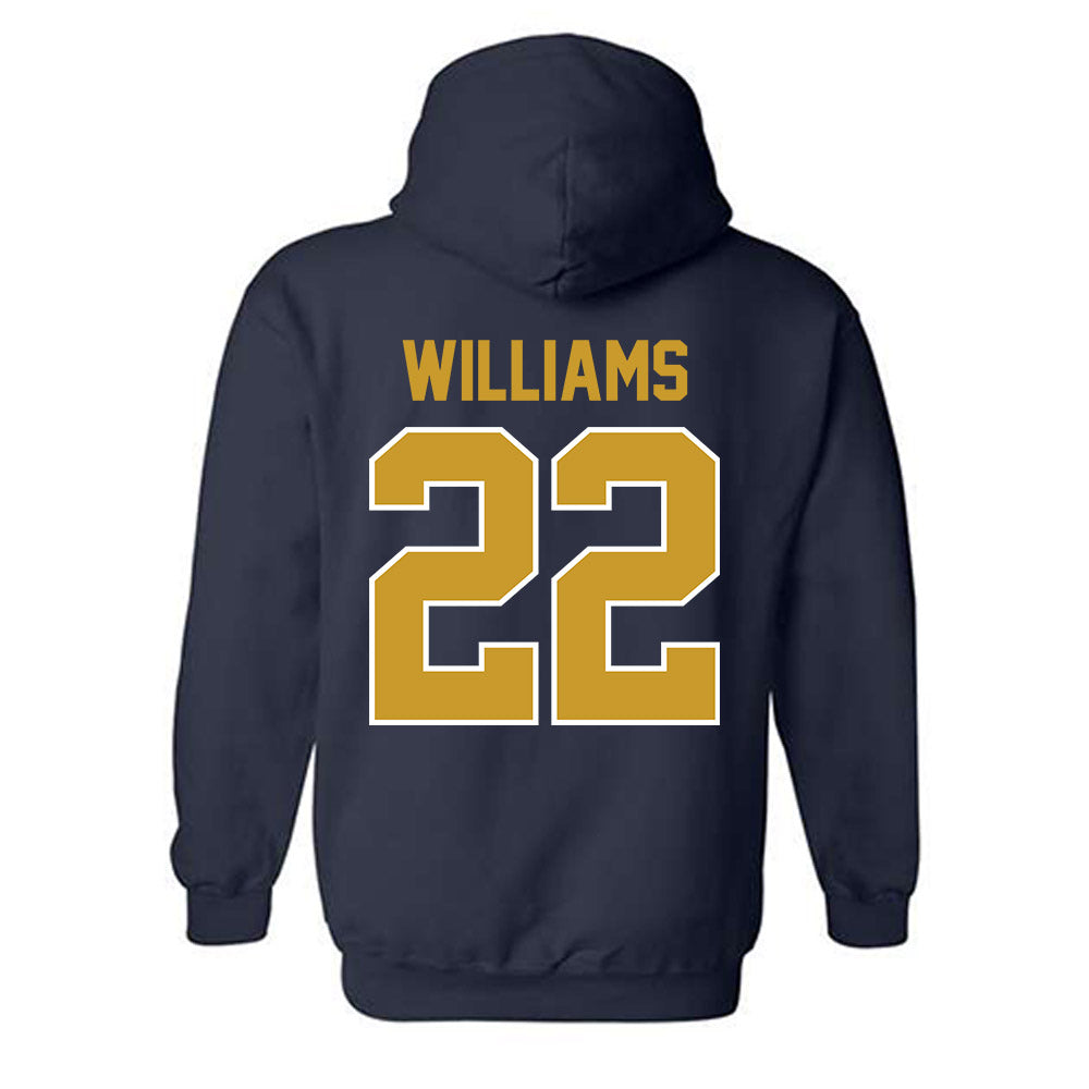 Notre Dame - NCAA Football : Aneyas Williams - Classic Shersey Hooded Sweatshirt-1
