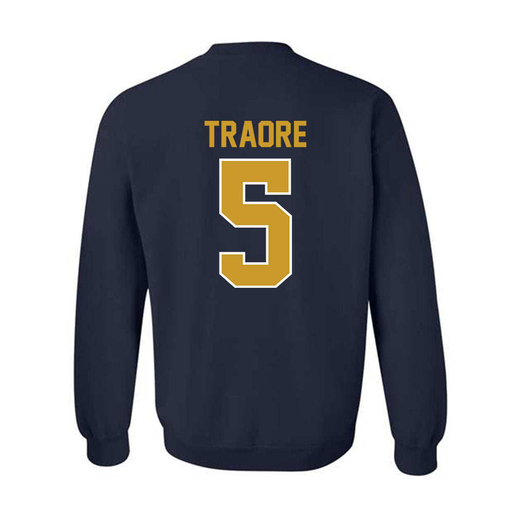 Notre Dame - NCAA Football : Boubacar Traore - Classic Shersey Crewneck Sweatshirt-1