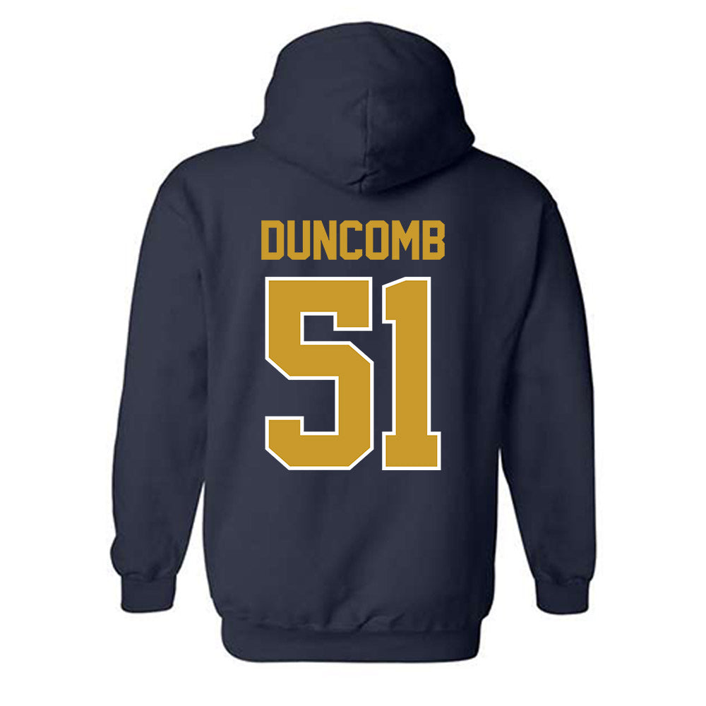 Notre Dame - NCAA Men's Basketball : Logan Duncomb - Classic Shersey Hooded Sweatshirt-1