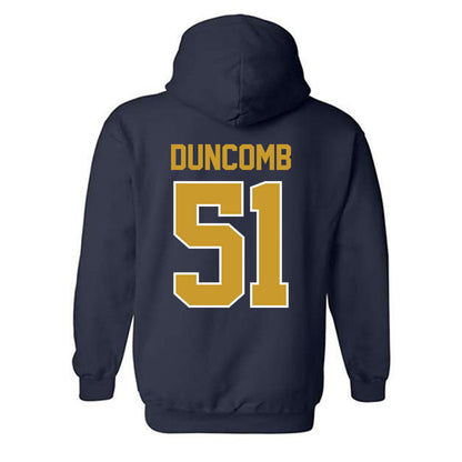 Notre Dame - NCAA Men's Basketball : Logan Duncomb - Classic Shersey Hooded Sweatshirt-1