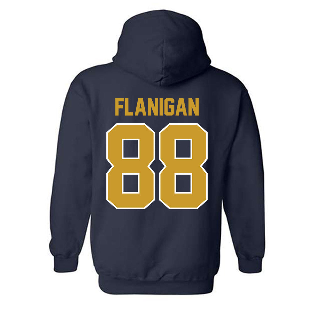 Notre Dame - NCAA Football : James Flanigan - Classic Shersey Hooded Sweatshirt-1