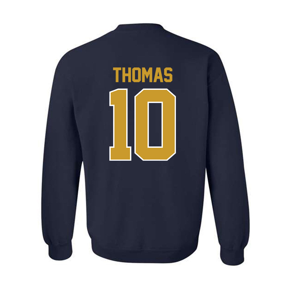 Notre Dame - NCAA Football : Loghan Thomas - Classic Shersey Crewneck Sweatshirt-1