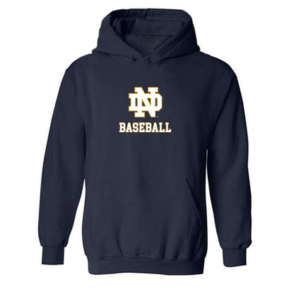 Notre Dame - NCAA Baseball : Xavier Hirsch - Classic Shersey Hooded Sweatshirt-0