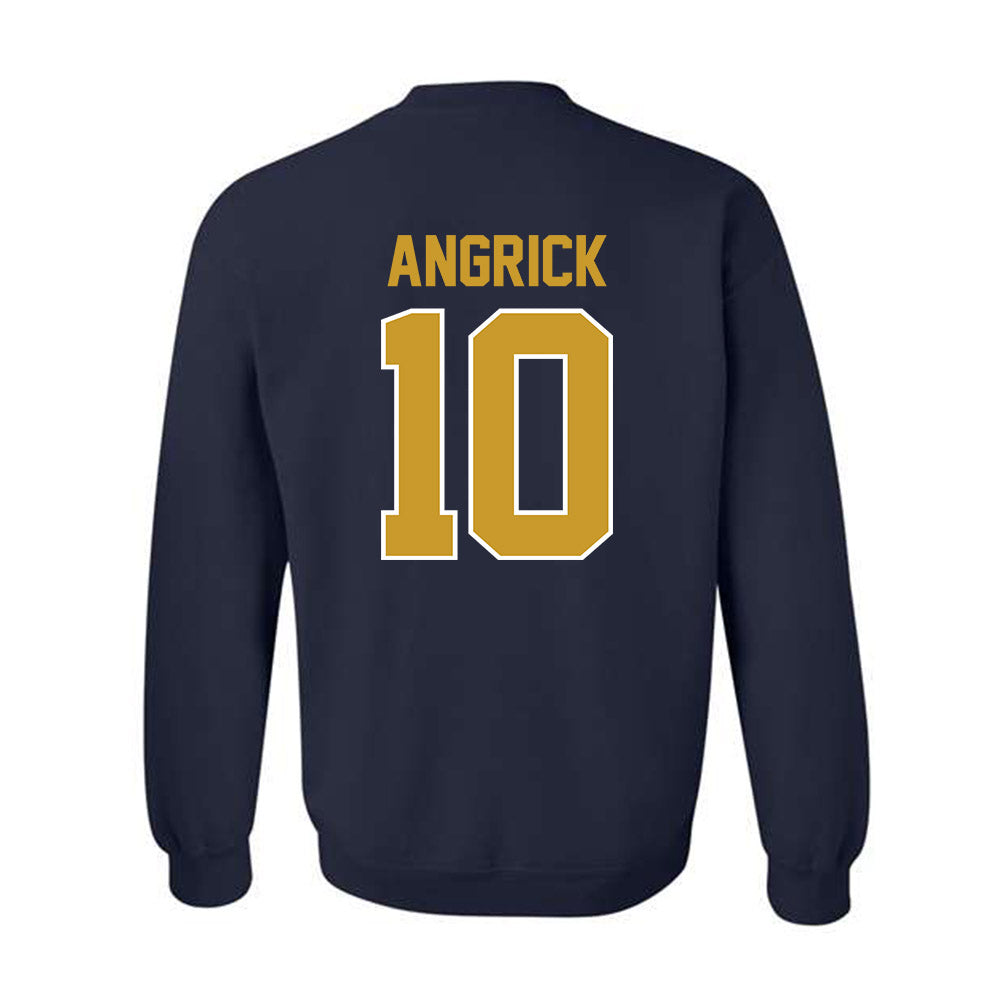 Notre Dame - NCAA Men's Lacrosse : Will Angrick - Classic Shersey Crewneck Sweatshirt-1