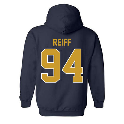 Notre Dame - NCAA Football : Joe Reiff - Classic Shersey Hooded Sweatshirt-1