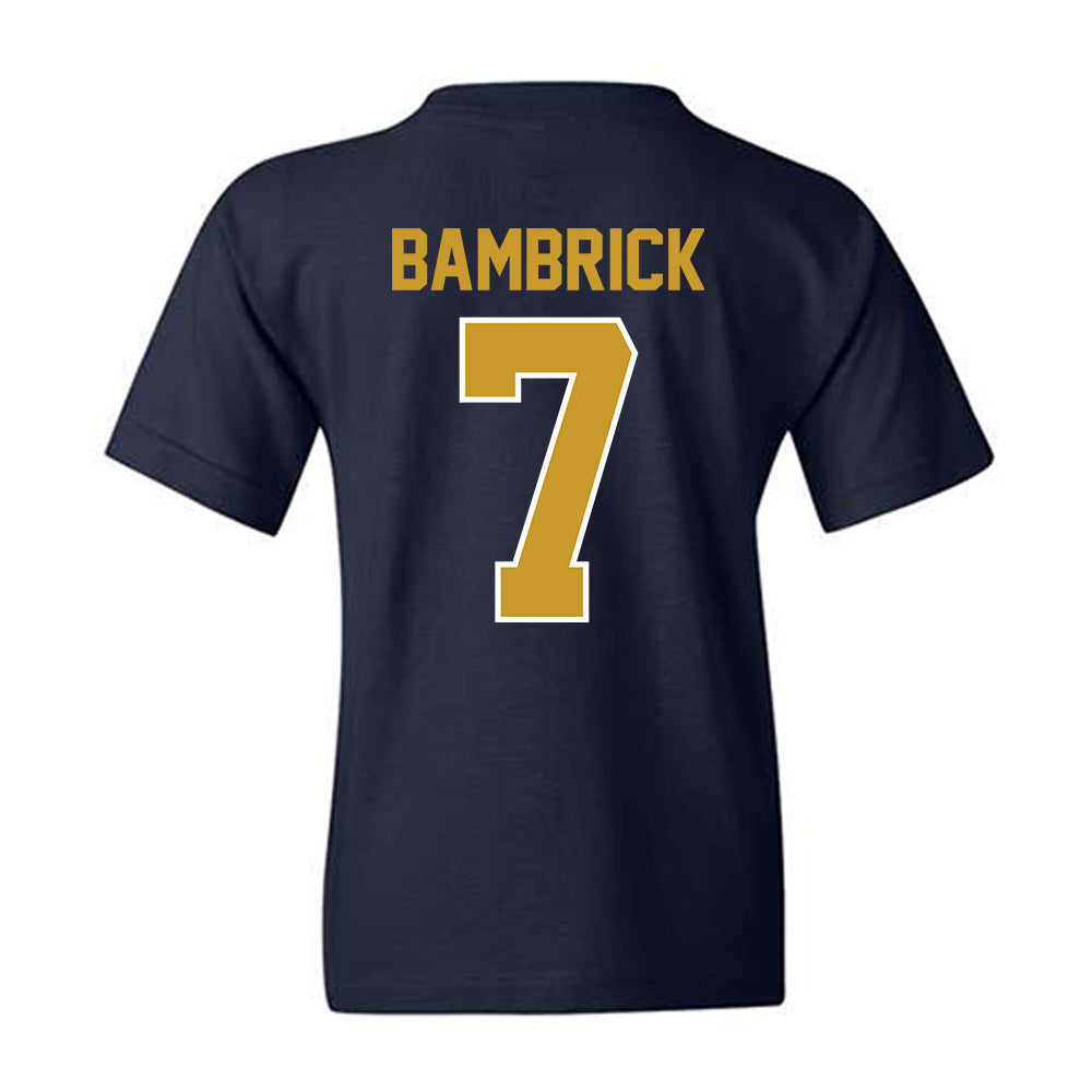 Notre Dame - NCAA Men's Lacrosse : Joey Bambrick - Classic Shersey Youth T-Shirt-1