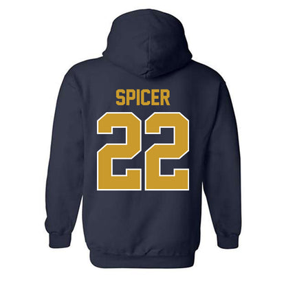 Notre Dame - NCAA Men's Soccer : Nolan Spicer - Classic Shersey Hooded Sweatshirt-1