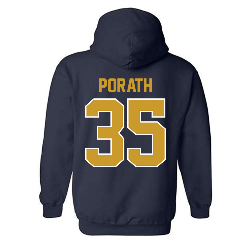 Notre Dame - NCAA Football : Spencer Porath - Classic Shersey Hooded Sweatshirt-1