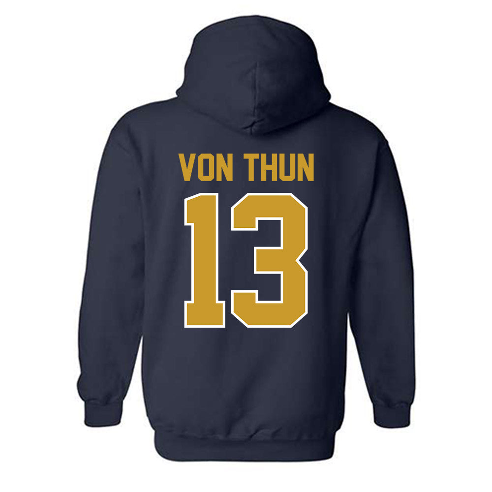 Notre Dame - NCAA Men's Soccer : Martin von Thun - Classic Shersey Hooded Sweatshirt-1