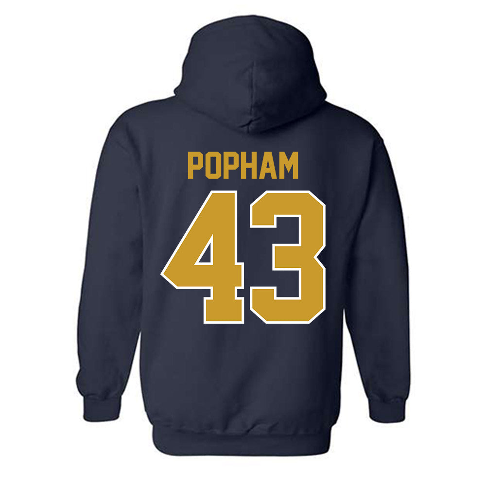 Notre Dame - NCAA Men's Lacrosse : Bo Popham - Classic Shersey Hooded Sweatshirt-1