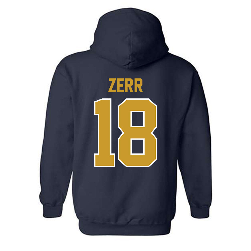 Notre Dame - NCAA Baseball : Aiden Zerr - Classic Shersey Hooded Sweatshirt-1