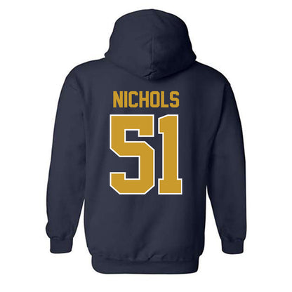Notre Dame - NCAA Football : Ben Nichols - Classic Shersey Hooded Sweatshirt-1