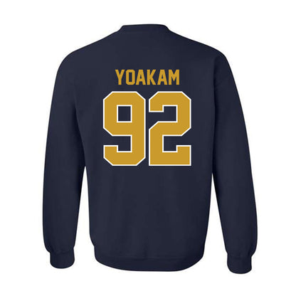Notre Dame - NCAA Football : Zachary Yoakam - Classic Shersey Crewneck Sweatshirt-1