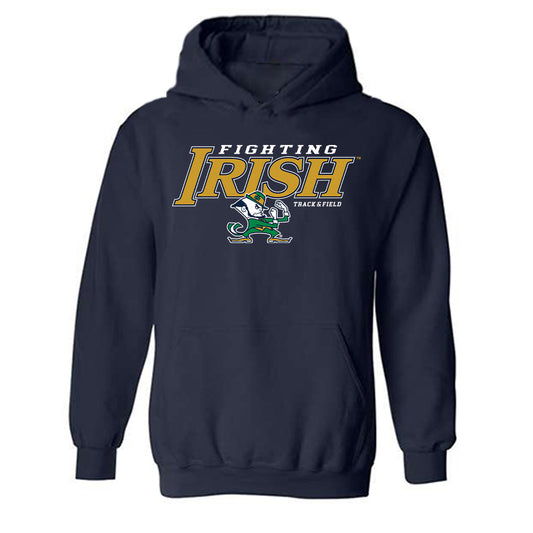 Notre Dame - NCAA Women's Track & Field : Caitlyn OBrien - Classic Shersey Hooded Sweatshirt-0