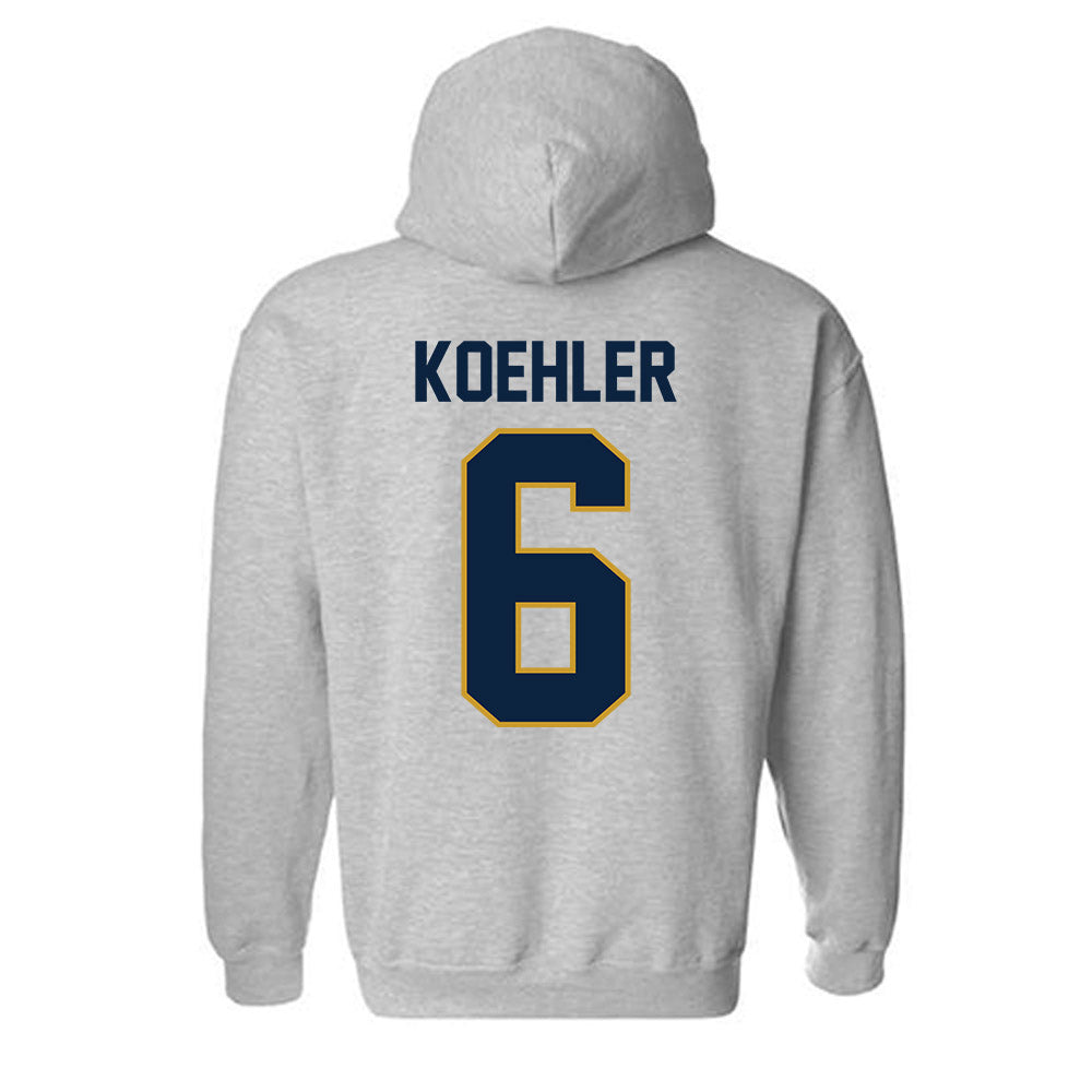 Notre Dame - NCAA Men's Basketball : Brady Koehler - Classic Shersey Hooded Sweatshirt-2