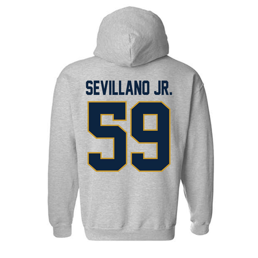 Notre Dame - NCAA Football : Sean Sevillano Jr. - Classic Shersey Hooded Sweatshirt-3