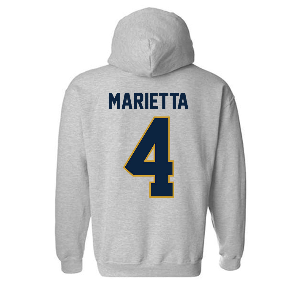 Notre Dame - NCAA Softball : Ashley Marietta - Classic Shersey Hooded Sweatshirt-3