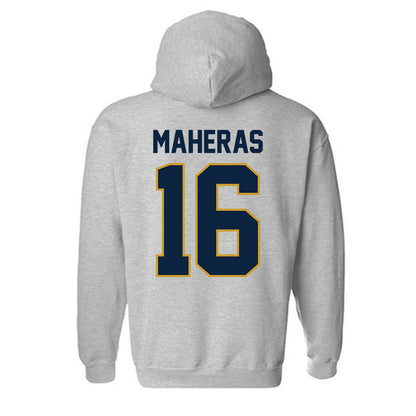 Notre Dame - NCAA Men's Lacrosse : Will Maheras - Classic Shersey Hooded Sweatshirt-3