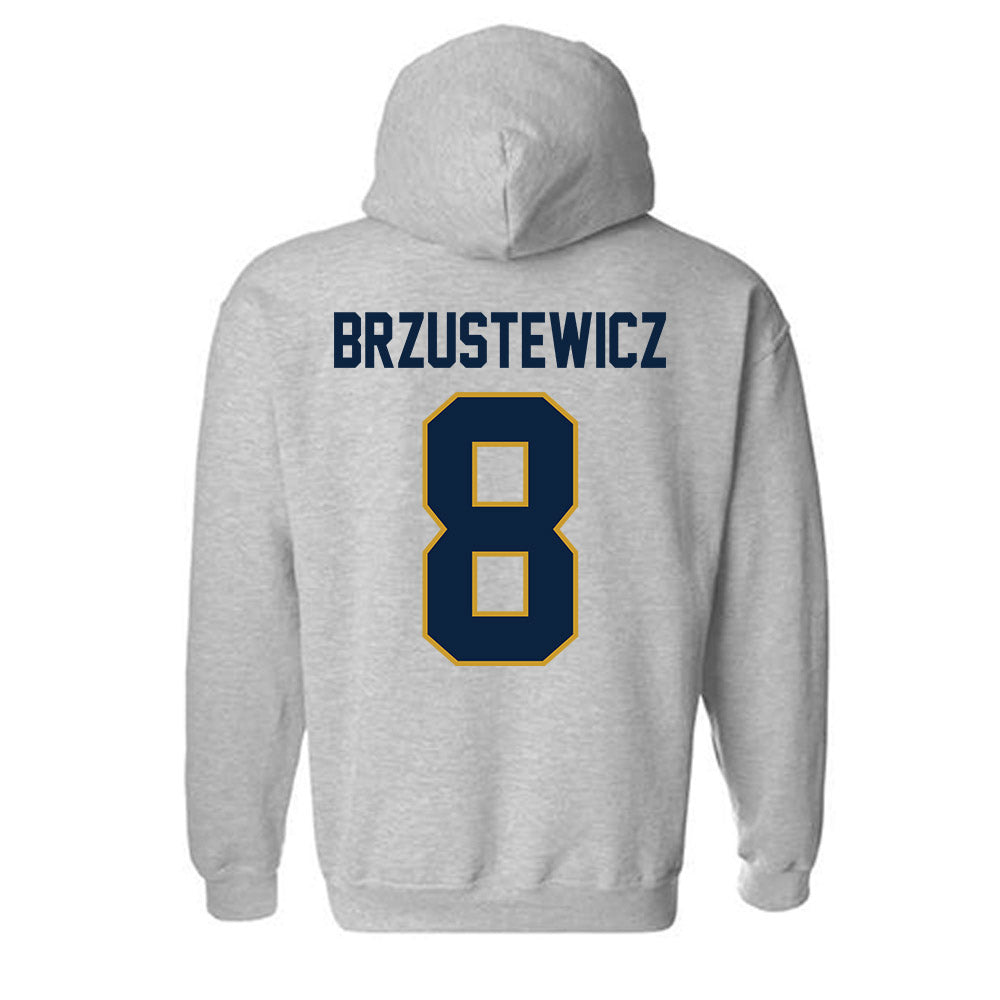 Notre Dame - NCAA Baseball : Hudson Brzustewicz - Classic Shersey Hooded Sweatshirt-2
