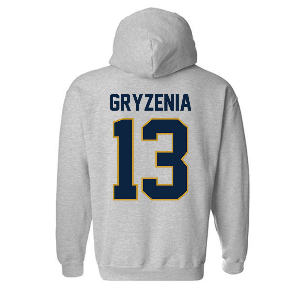 Notre Dame - NCAA Men's Lacrosse : Andrew Gryzenia - Classic Shersey Hooded Sweatshirt-2