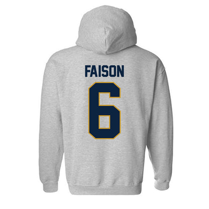 Notre Dame - NCAA Football : Jordan Faison - Classic Shersey Hooded Sweatshirt-3